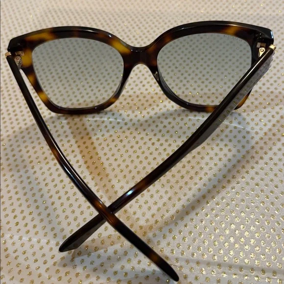 Gucci Sunglasses Light Green Lens/ Tortoise Frame 54 19 145 Made in Italy - Picture 4 of 10
